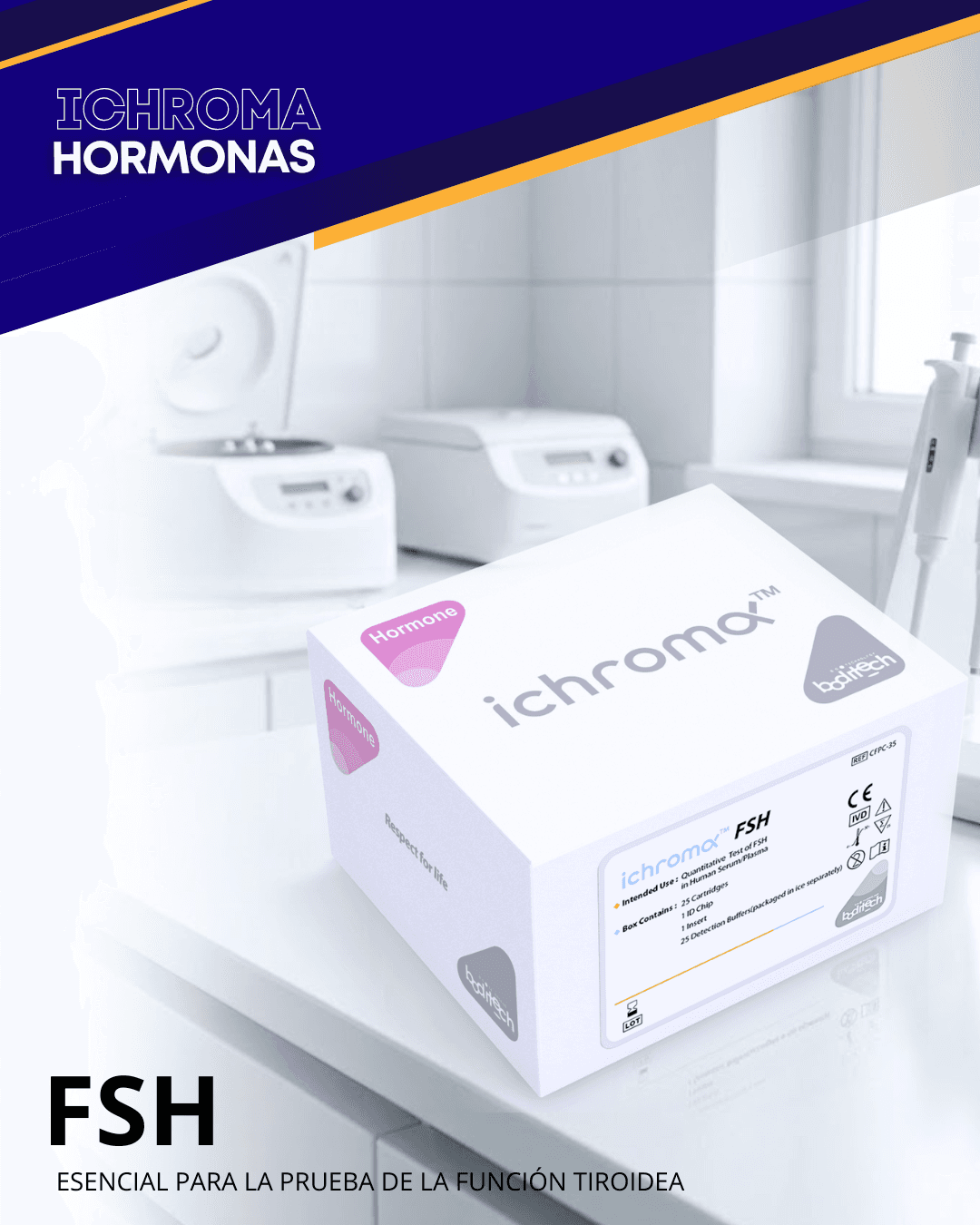 Reactivo FSH para analizador ichroma (Hormonas)