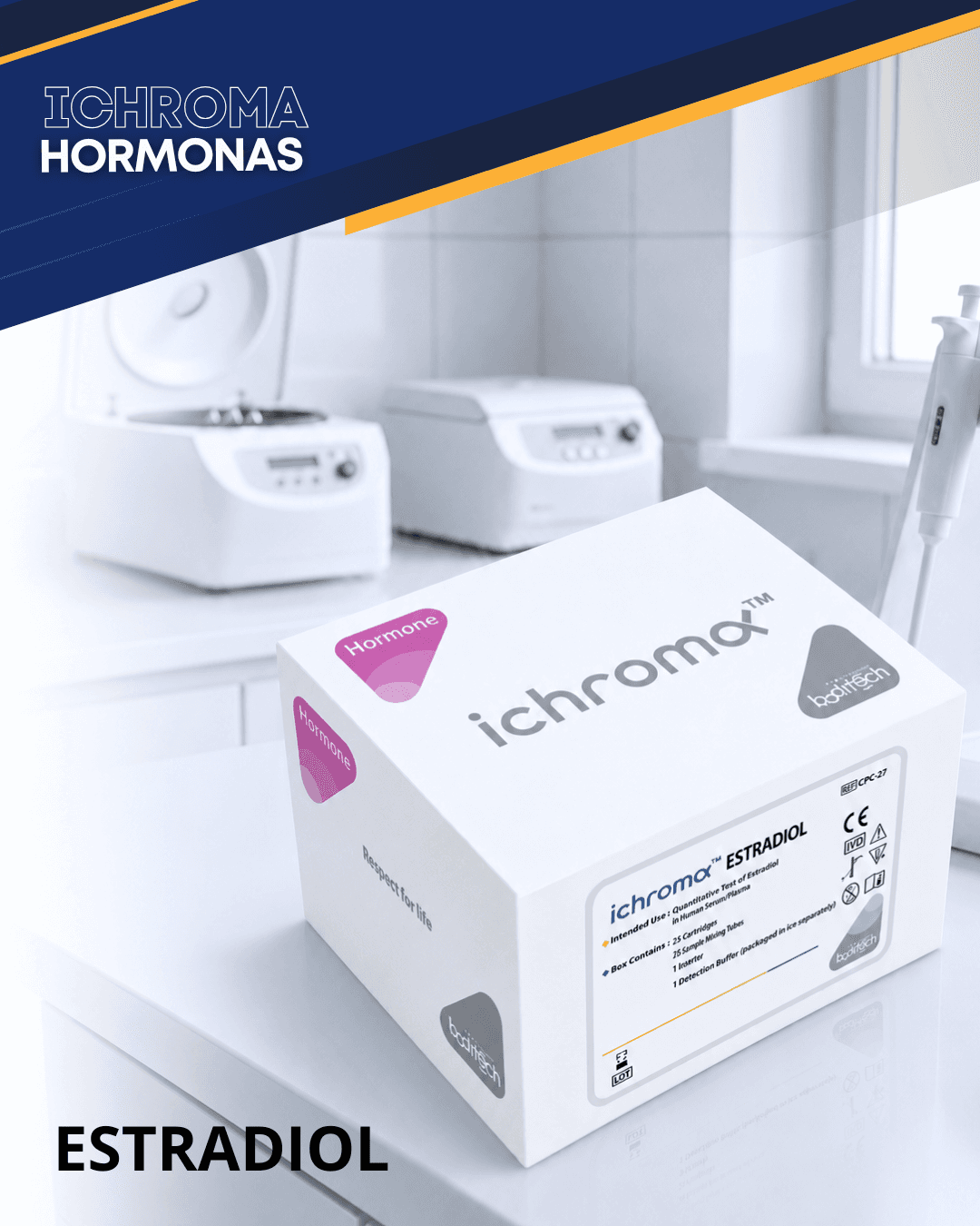 Reactivo ESTRADIOL para analizador ichroma (Hormonas)