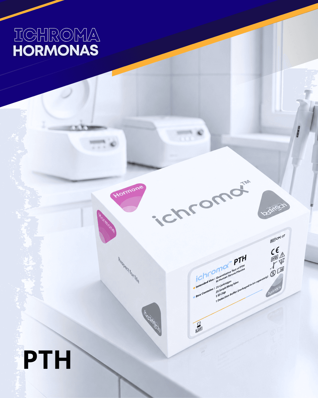 Reactivo PTH para analizador ichroma (Hormonas)