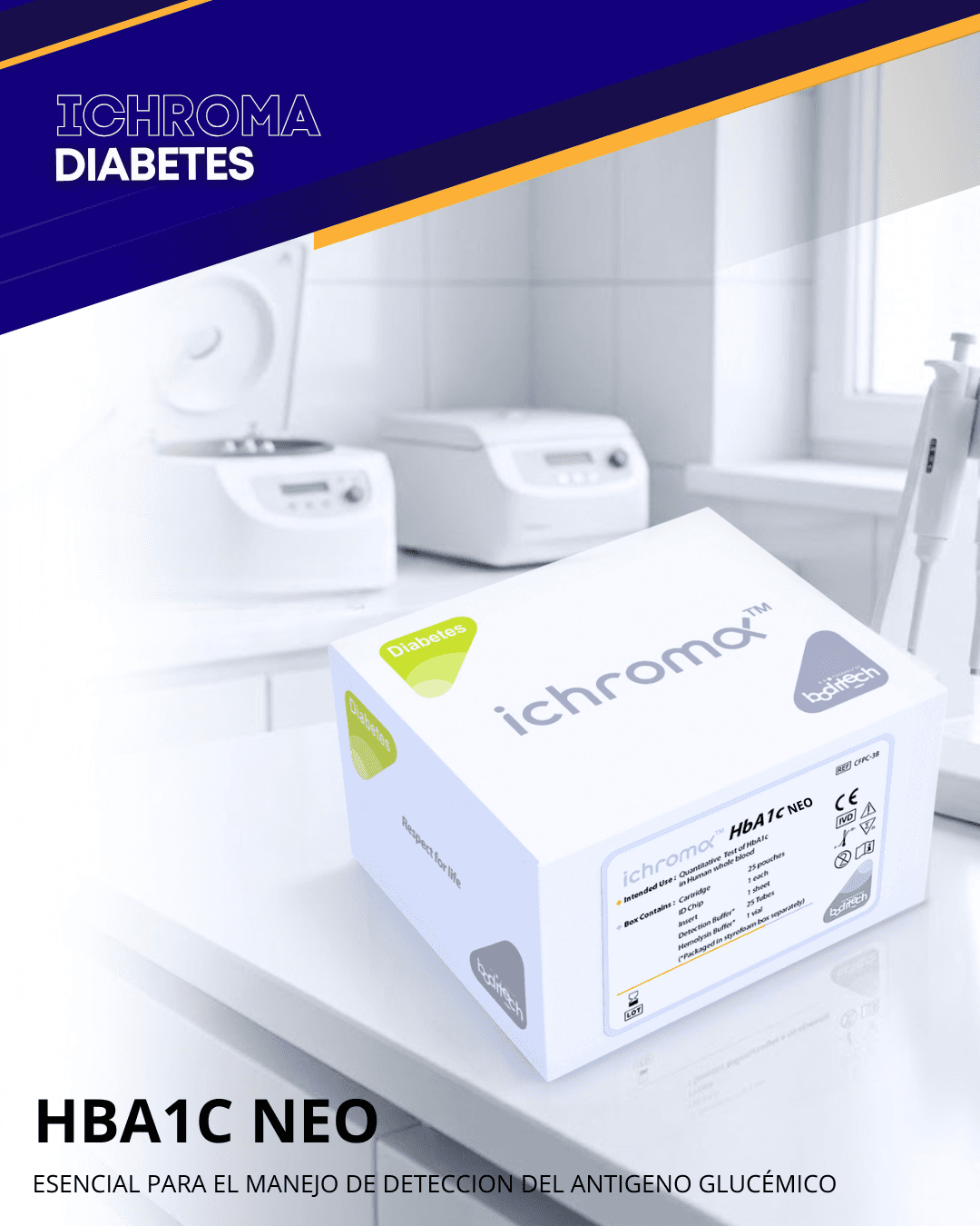 Reactivo HBA1C NEO para analizador ichroma (Diabetes)