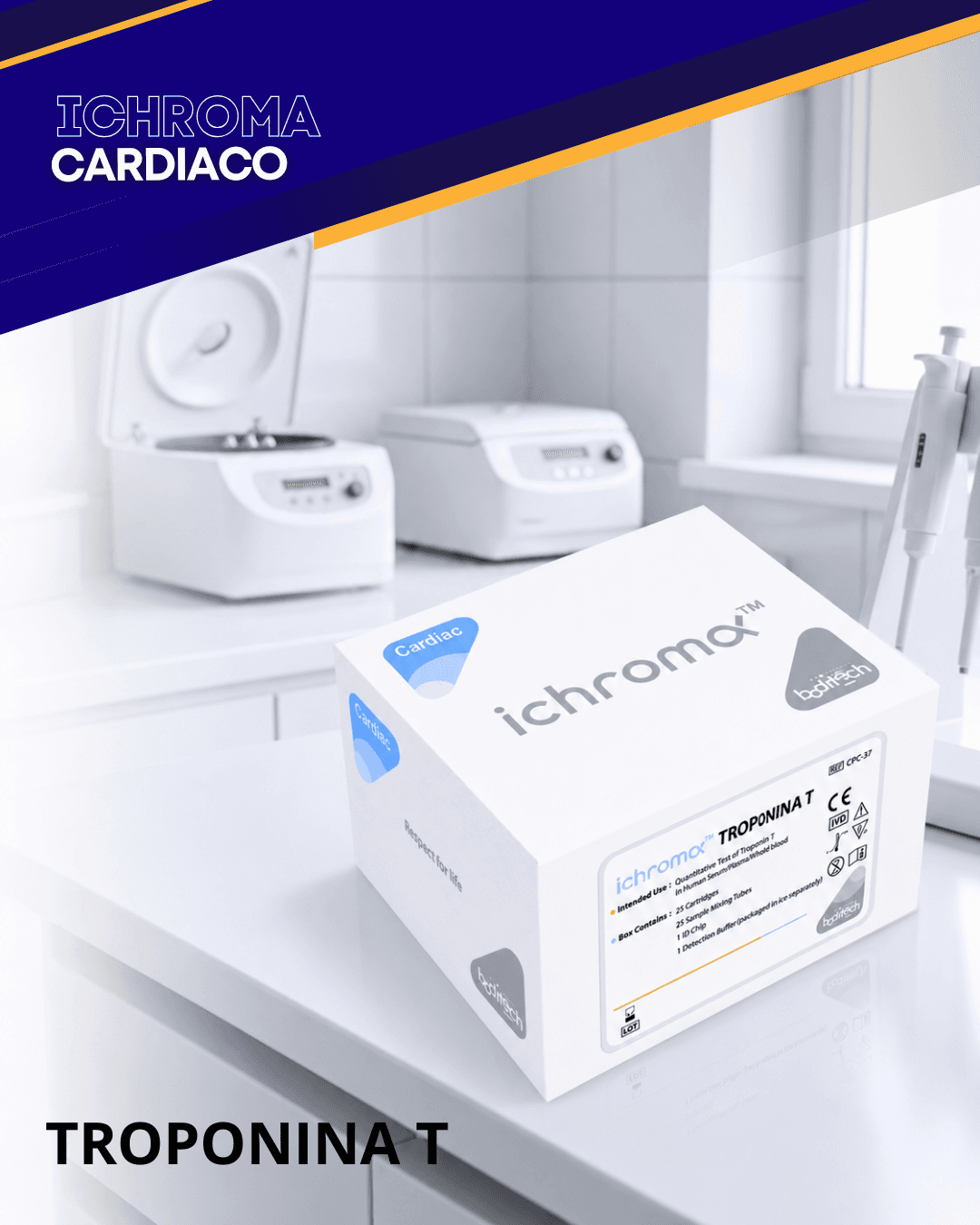 Reactivo TROPONINA T para analizador ichroma (Marcadores Cardiacos)