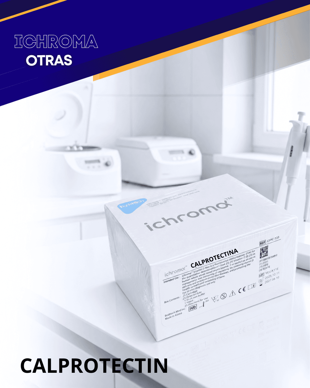 Reactivo CALPROTECTINA para analizador ichroma (Otras pruebas)