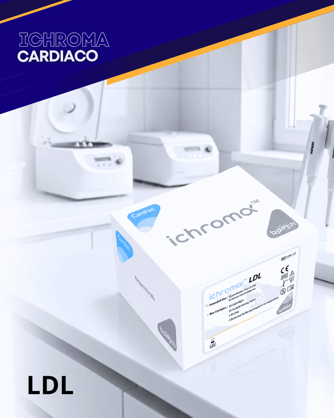 Reactivo LDL para analizador ichroma (Marcadores Cardiacos)
