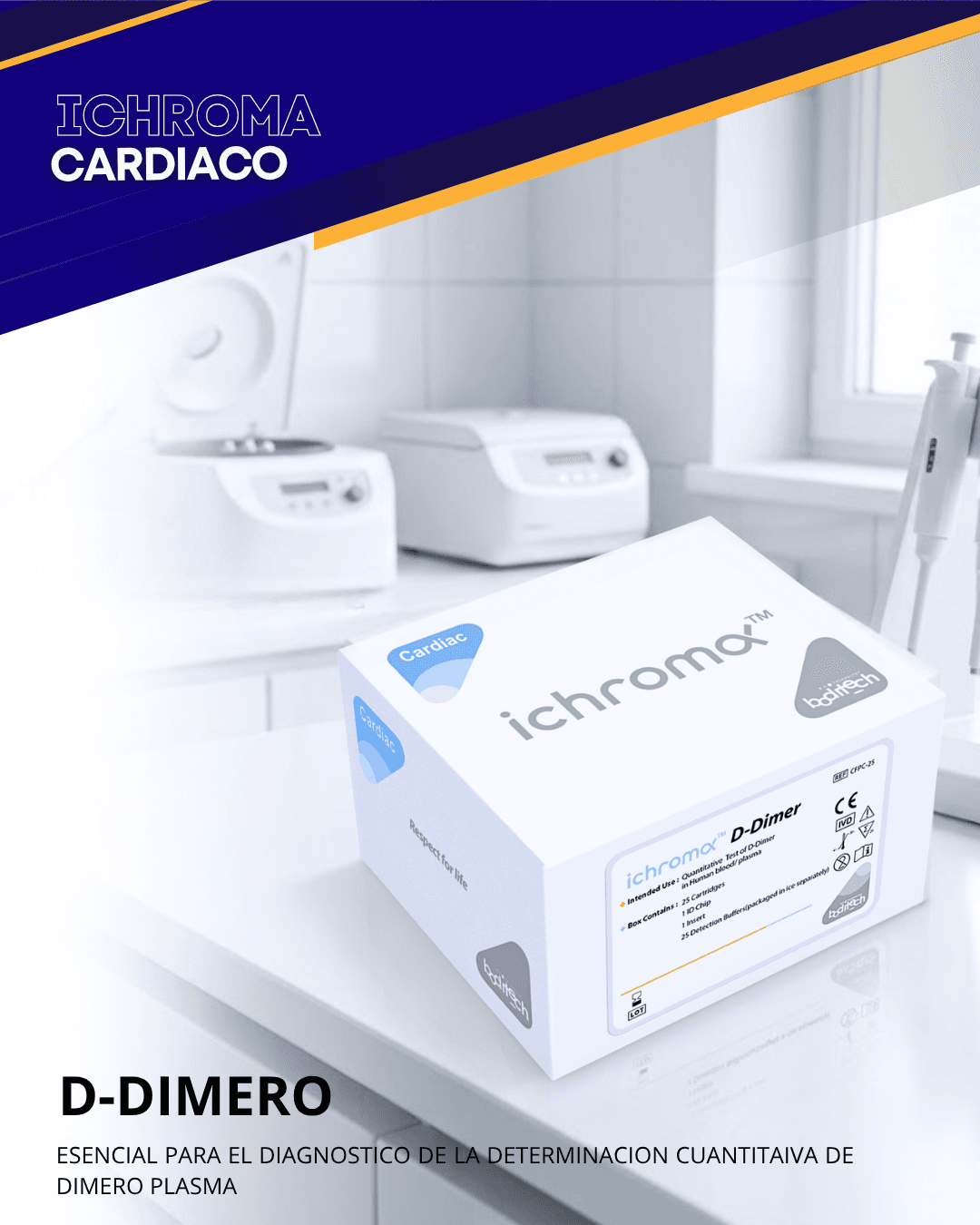 Reactivo DIMERO D NEO para analizador ichroma (Marcadores Cardiacos)