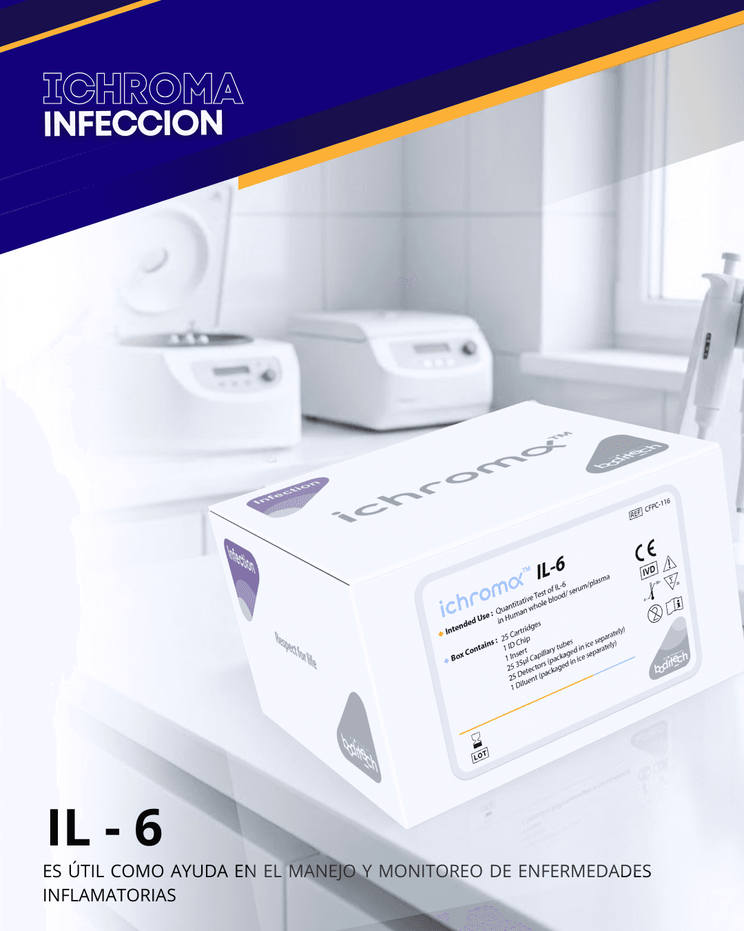 Reactivo IL-6 para analizador ichroma (Infecciones)
