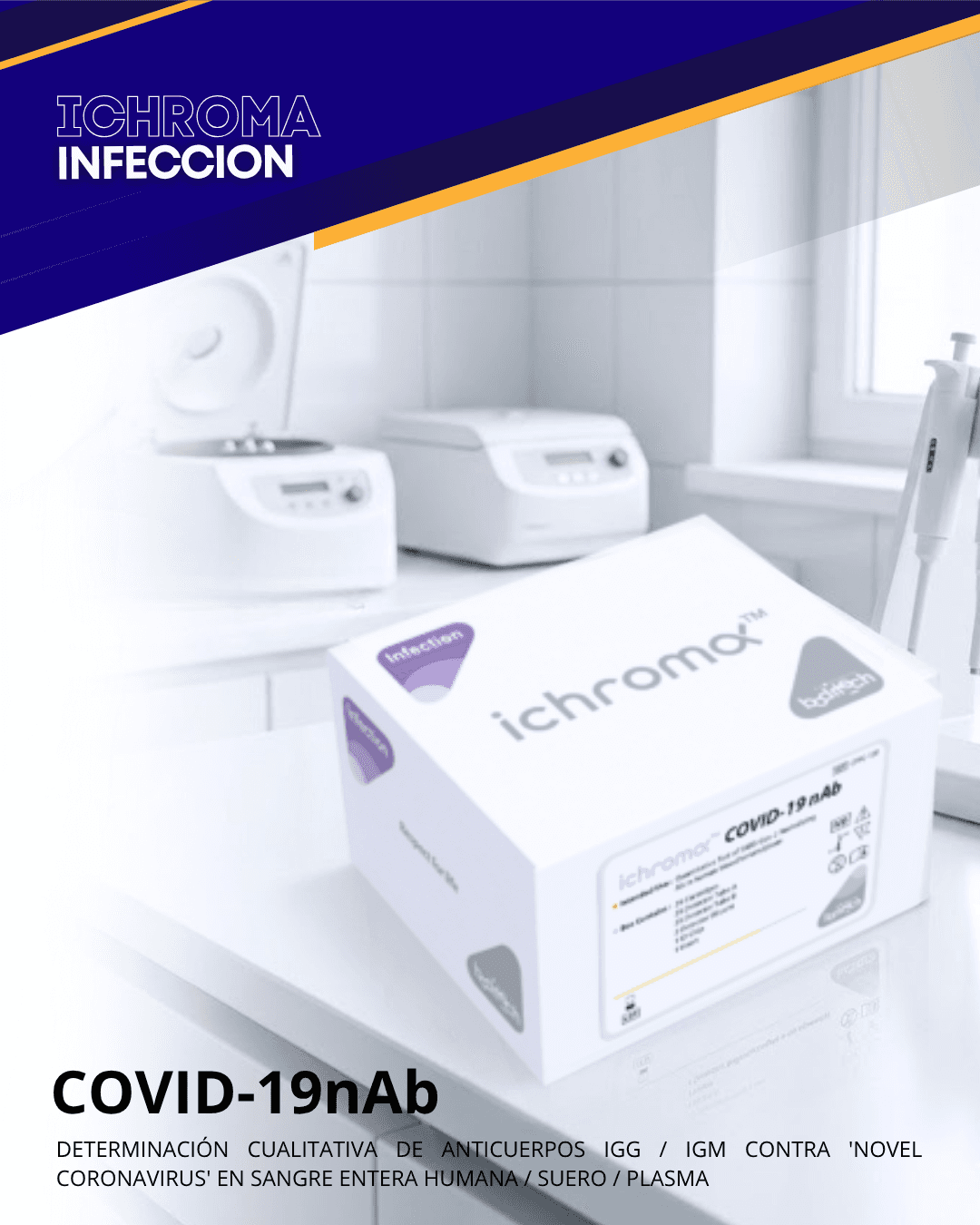 Reactivo COVID 19 AB para analizador ichroma (Infecciones)